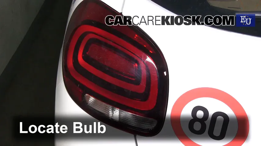 2017 Citroen C3 PureTech 1.2L 3 Cyl. Lights Tail Light (replace bulb)
